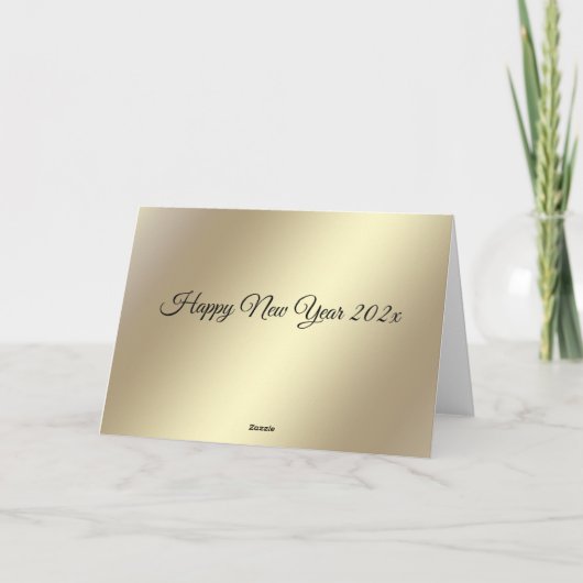 Minimalistisch goudscript Merry Kerstmis Feestdagen Kaart (Achterkant)