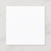 Minimalistisch goudvormend, modern, elegant vierkante visitekaartje (Achterkant)