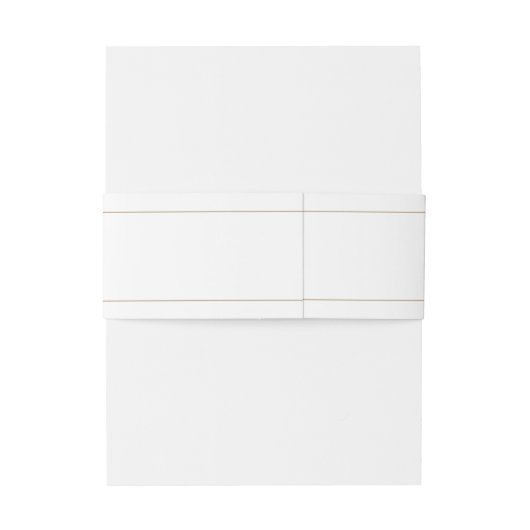 Minimalistisch goudweddenschap uitnodigingen wikkel (Achterkant Voorbeeld)