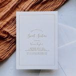 Minimalistisch goudzweet Sixtiene verjaardag Kaart<br><div class="desc">Deze minimalistische goudzoete 16-jarige verjaardagsuitnodiging is perfect voor een eenvoudige 16e verjaardagsfeestje. Het moderne romantische ontwerp kenmerkt klassieke gouden en witte typografie in combinatie met een roestachtige, maar elegante kalligrafie met , met de hand geschreven stijl. in elke kleur. Houd het ontwerp eenvoudig en elegant, zoals het is, of personaliseer...</div>