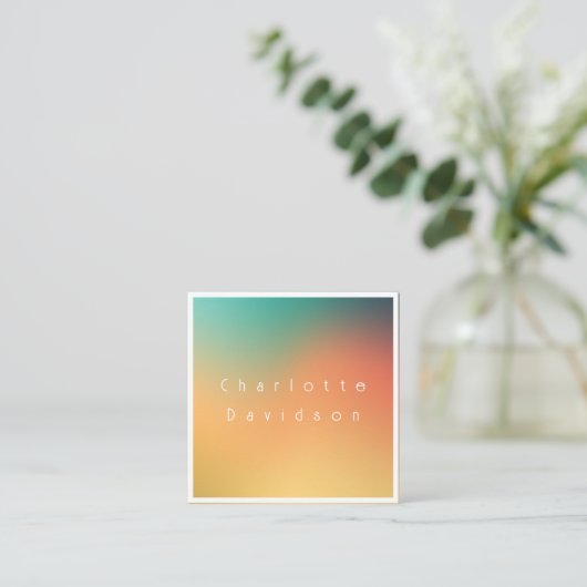 minimalistisch gradiënt Visitekaartje (Staand voorkant)
