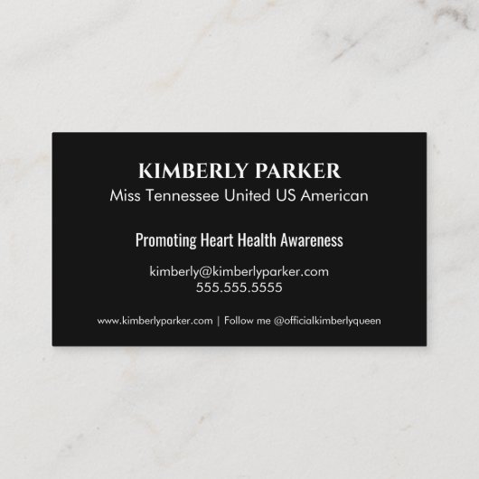 minimalistisch gradiënt Visitekaartje (Achterkant)