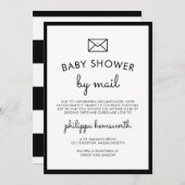 Minimalistisch grafisch Baby shower per post Kaart (Voorkant / Achterkant)