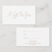 Minimalistisch grafisch certificaat voor calligraf (Voorkant / Achterkant)