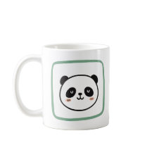 Minimalistisch grafisch icoon van een panda hoofd