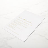 Minimalistisch grafisch script foto Weddenschap El Folie Uitnodiging (Gedraaid)