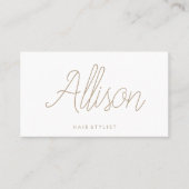 Minimalistisch grafisch script visitekaartje (Voorkant)