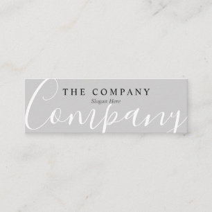 Minimalistisch grafisch type kalm grijs mini-Visit Mini Visitekaartje