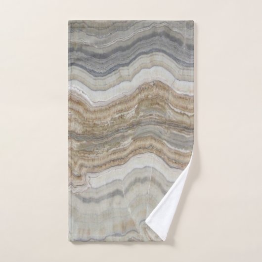 minimalistisch graniet bruine marmer uit scandinav bad handdoek (Handdoek)