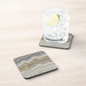 minimalistisch graniet bruine marmer uit scandinav bier onderzetter (Rechterzijde)