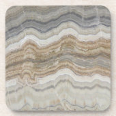 minimalistisch graniet bruine marmer uit scandinav bier onderzetter (Voorkant)