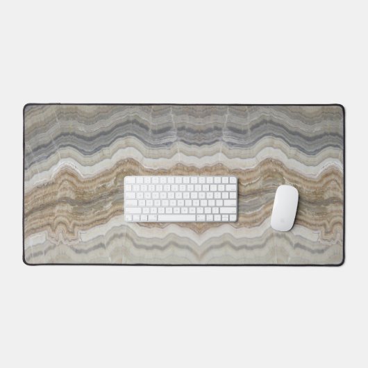 minimalistisch graniet bruine marmer uit scandinav bureaumat (Keyboard & Muis)