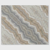 minimalistisch graniet bruine marmer uit scandinav cadeaupapier (Vlak)