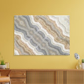 minimalistisch graniet bruine marmer uit scandinav canvas afdruk (Insitu (Woonkamer))