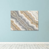 minimalistisch graniet bruine marmer uit scandinav canvas afdruk (Insitu (Houten vloer))