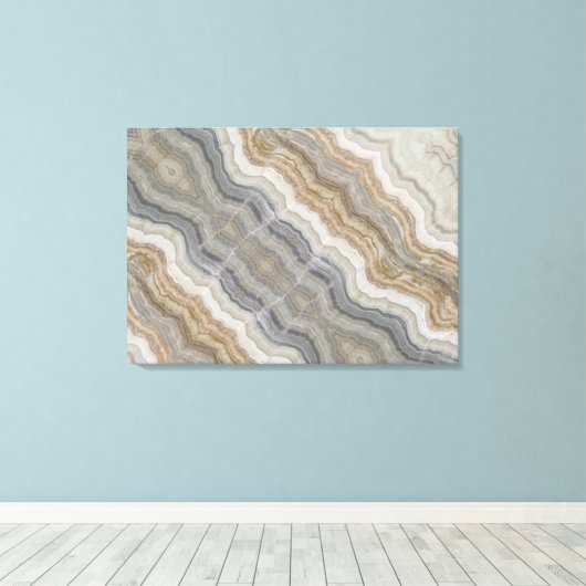 minimalistisch graniet bruine marmer uit scandinav canvas afdruk (Insitu (Houten vloer))