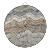 minimalistisch graniet bruine marmer uit scandinav dartbord (Voorkant)