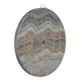 minimalistisch graniet bruine marmer uit scandinav dartbord (Voorkant Links)