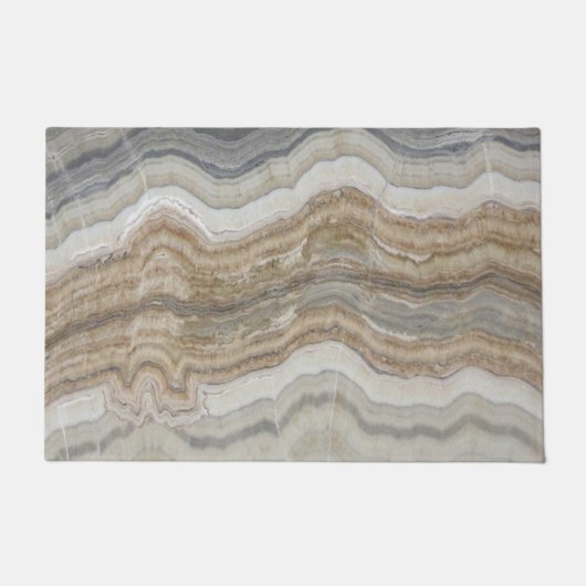minimalistisch graniet bruine marmer uit scandinav deurmat (Voorkant)