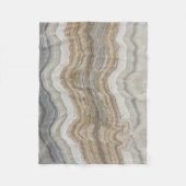 minimalistisch graniet bruine marmer uit scandinav fleece deken (Voorkant)