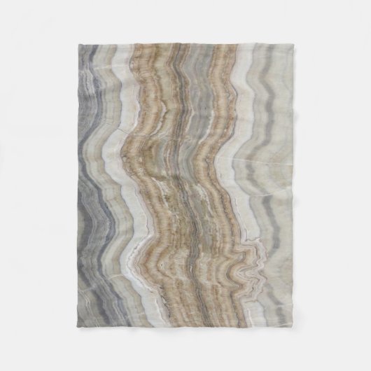 minimalistisch graniet bruine marmer uit scandinav fleece deken (Voorkant)
