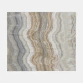 minimalistisch graniet bruine marmer uit scandinav fleece deken (Voorkant (Horizontaal))