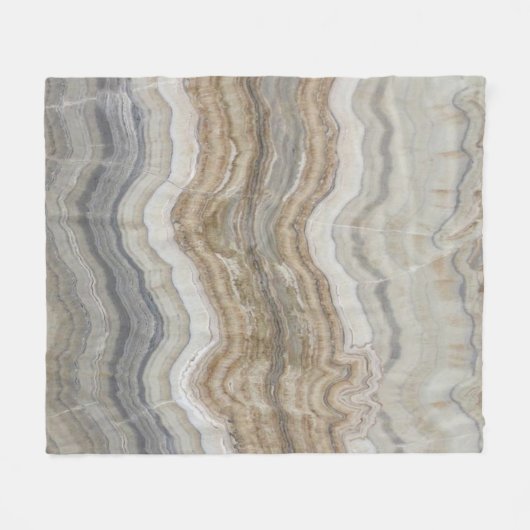 minimalistisch graniet bruine marmer uit scandinav fleece deken (Voorkant (Horizontaal))