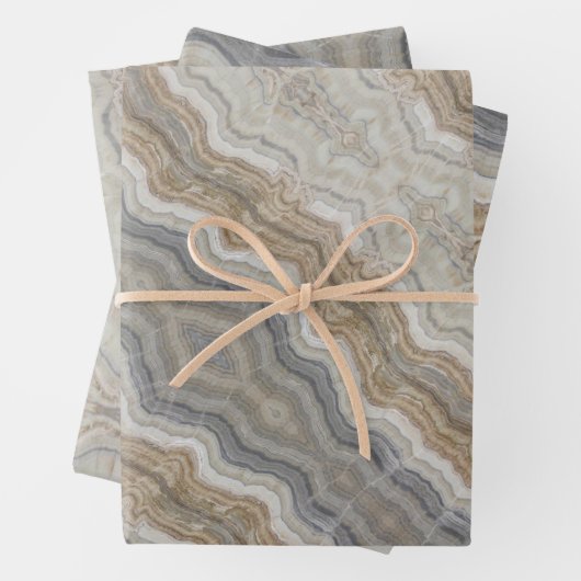 minimalistisch graniet bruine marmer uit scandinav inpakpapier vel (In situ)