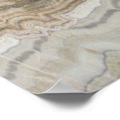 minimalistisch graniet bruine marmer uit scandinav poster (Hoek)