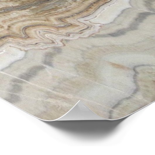 minimalistisch graniet bruine marmer uit scandinav poster (Hoek)