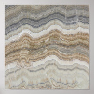 minimalistisch graniet bruine marmer uit scandinav poster