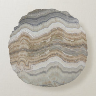 minimalistisch graniet bruine marmer uit scandinav rond kussen