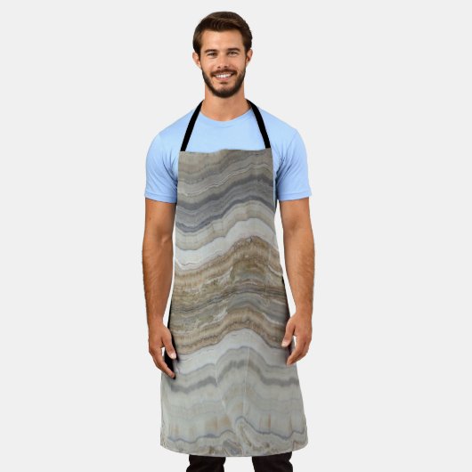 minimalistisch graniet bruine marmer uit scandinav schort (Gedragen)