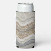 minimalistisch graniet bruine marmer uit scandinav seltzer blikjeskoeler (Seltzer Voorkant)