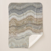 minimalistisch graniet bruine marmer uit scandinav sherpa deken (Voorkant)