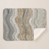 minimalistisch graniet bruine marmer uit scandinav sherpa deken (Voorkant (horizontaal))