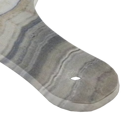 minimalistisch graniet bruine marmer uit scandinav snijplank (Hoek)