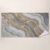 minimalistisch graniet bruine marmer uit scandinav strandlaken (Voorkant)