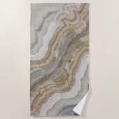 minimalistisch graniet bruine marmer uit scandinav strandlaken (Voorkant)