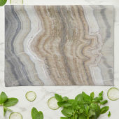 minimalistisch graniet bruine marmer uit scandinav theedoek (Gevouwen)