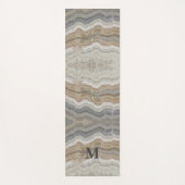 minimalistisch graniet bruine marmer uit scandinav yogamat (Voorkant)