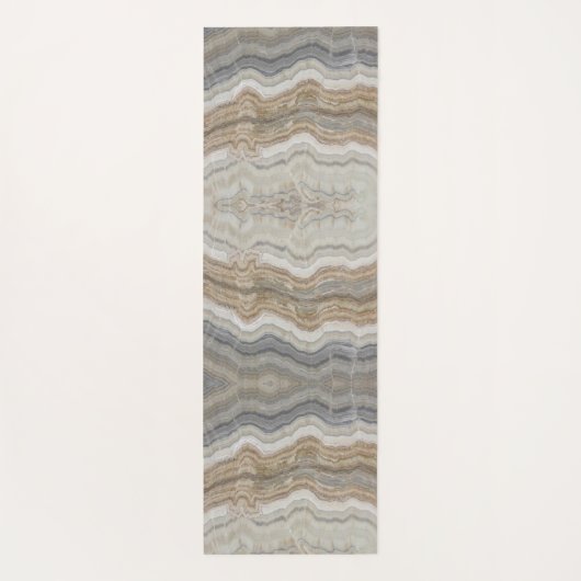 minimalistisch graniet bruine marmer uit scandinav yogamat (Achterkant)