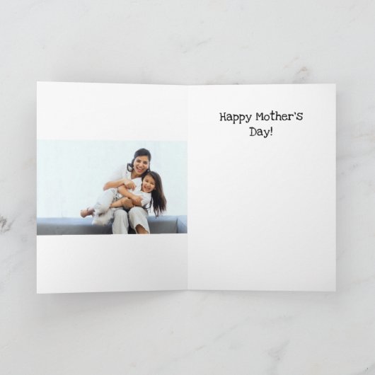 minimalistisch grappig Moederdag gezegde Retro oud Kaart (Binnen)