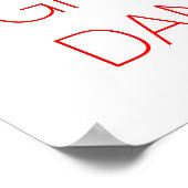 Minimalistisch Great Dane Poster (Hoek)