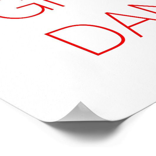 Minimalistisch Great Dane Poster (Hoek)