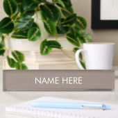 Minimalistisch greige beige aangepaste naam: elega naambordje