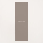 Minimalistisch greige beige aangepaste naam monogr yogamat (Voorkant)