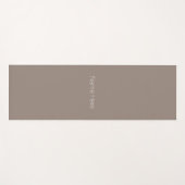 Minimalistisch greige beige aangepaste naam monogr yogamat (Voorkant (horizontaal))