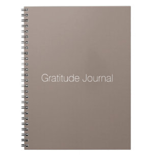 Minimalistisch greige beige custom gratitude journ notitieboek