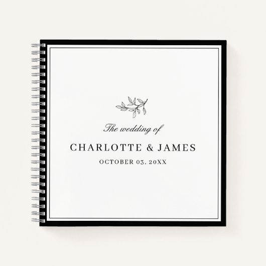 Minimalistisch grensdebiet notitieboek (Voorkant)